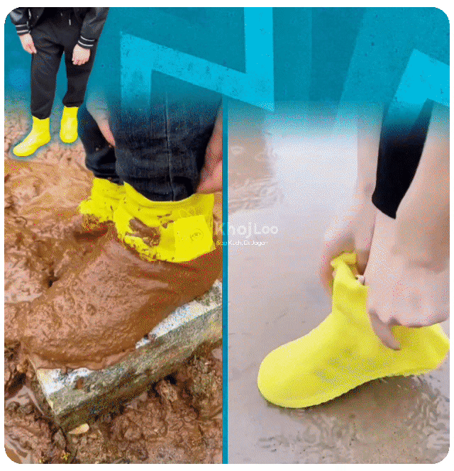 Waterproof Non-Slip Silicone Shoe Covers Reusable