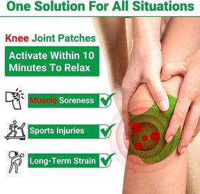 Herbal Knee Pain Relief Patches - 100% Results, Money Back Guarantee